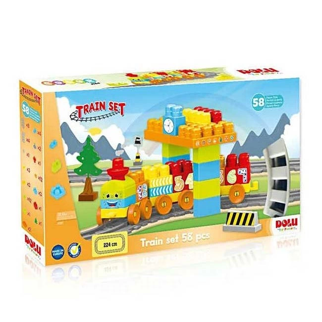 Dolu 58 Parça Tren ve Yol Set - Görsel 2