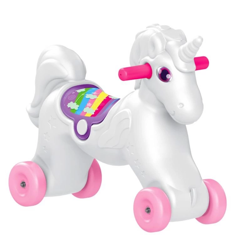 Dolu Unicorn Sallanan Tekerlekli At - Görsel 2