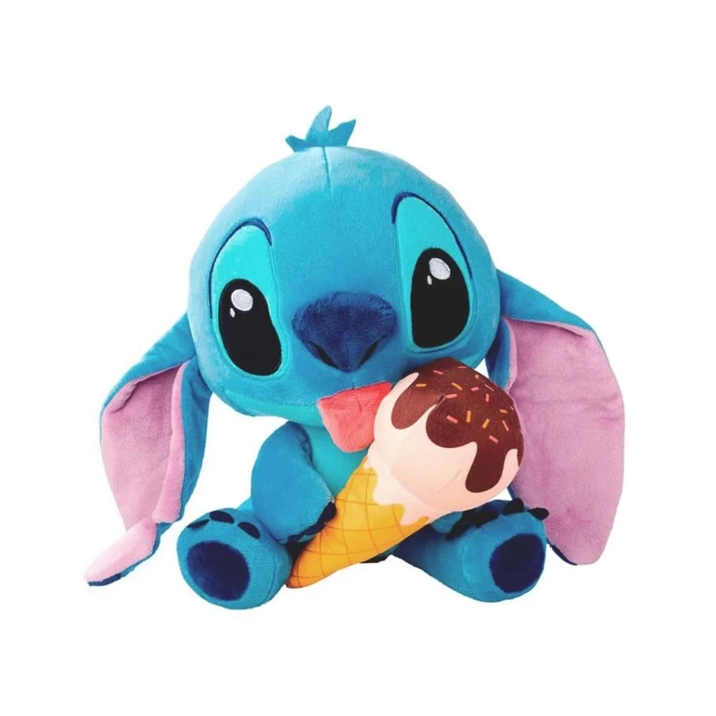 Eğitici Oyuncak Dondurma Yiyen Stitch Peluş 25 cm