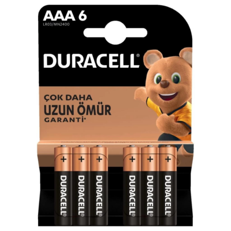 Eğitici Çocuk  Gelişim Duracell 6'Lı AAA İnce Kalem Pil