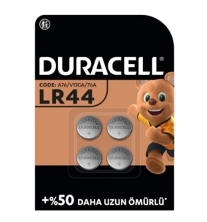 Eğitici Çocuk Duracell Özel Alkalin 4'Lü 1,5V Düğme Pil LR44