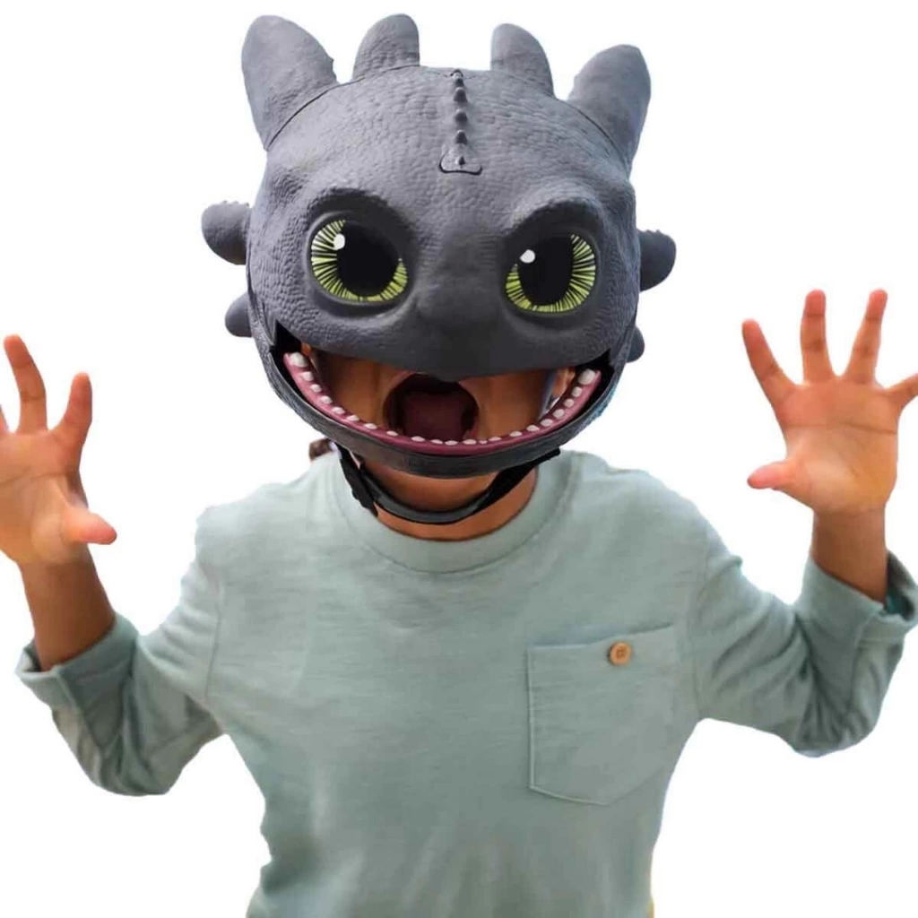 Eğitici Çocuk Ejderhayı Nasıl Eğitirsin? Toothless Sesli ve Işıklı Maske 38 cm - Görsel 2