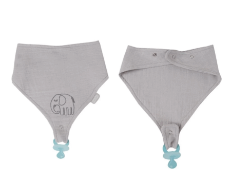 Çocuk Emzik Askılı Müslin Önlük 837 Gri