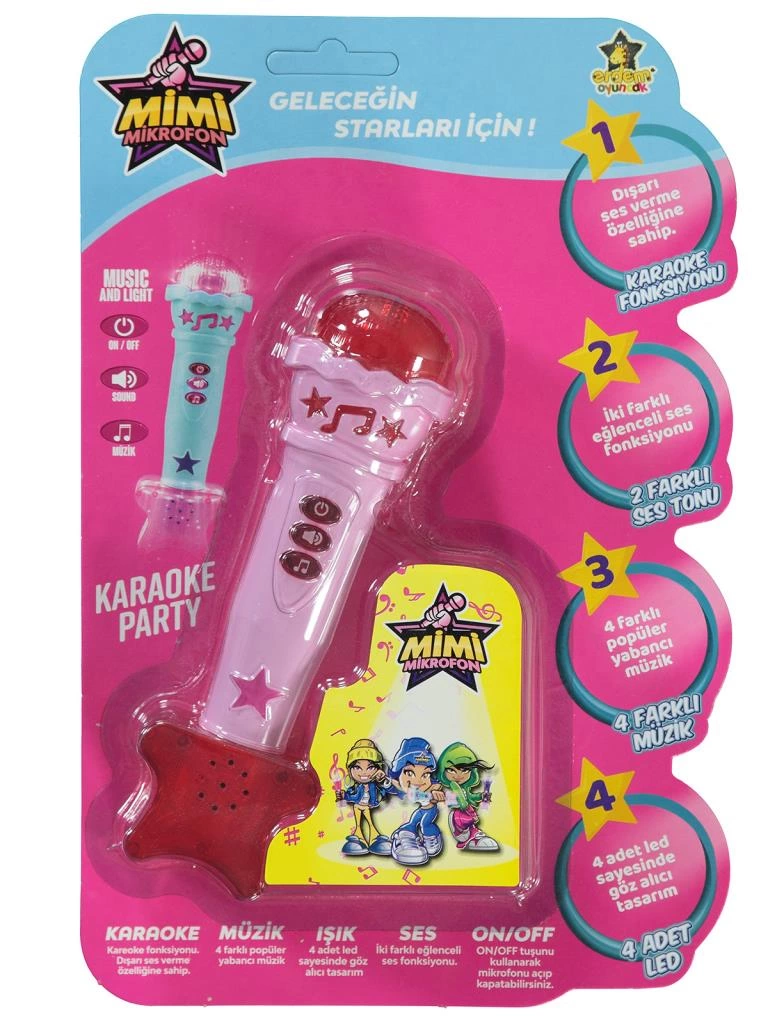 Çocuk Erdem Mikrofon Işıklı Müzikli ER-106 - Görsel 4