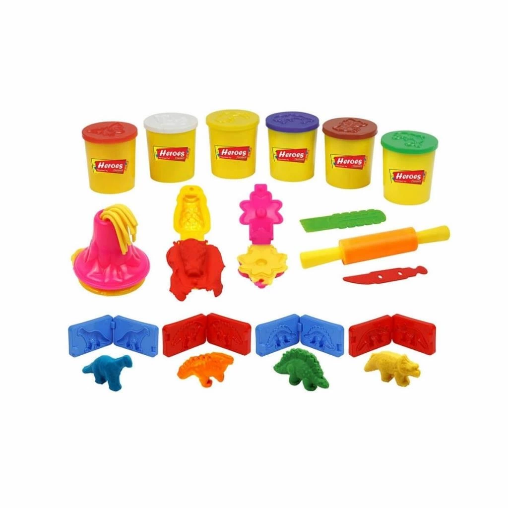 ERN-568 Heroes 3D Dinazor Oyun Hamur Seti - Eren Oyuncak - Görsel 2