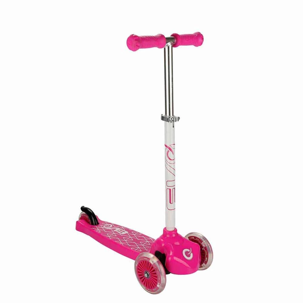 Parlak Renkleriyle Işıklı Ve Eğlenceli Pembe 3 Teker Scooter - Görsel 2