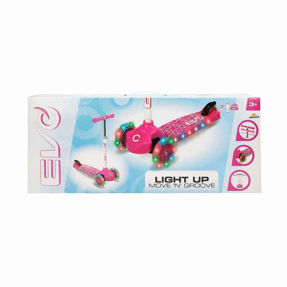 Parlak Renkleriyle Işıklı Ve Eğlenceli Pembe 3 Teker Scooter - Görsel 3