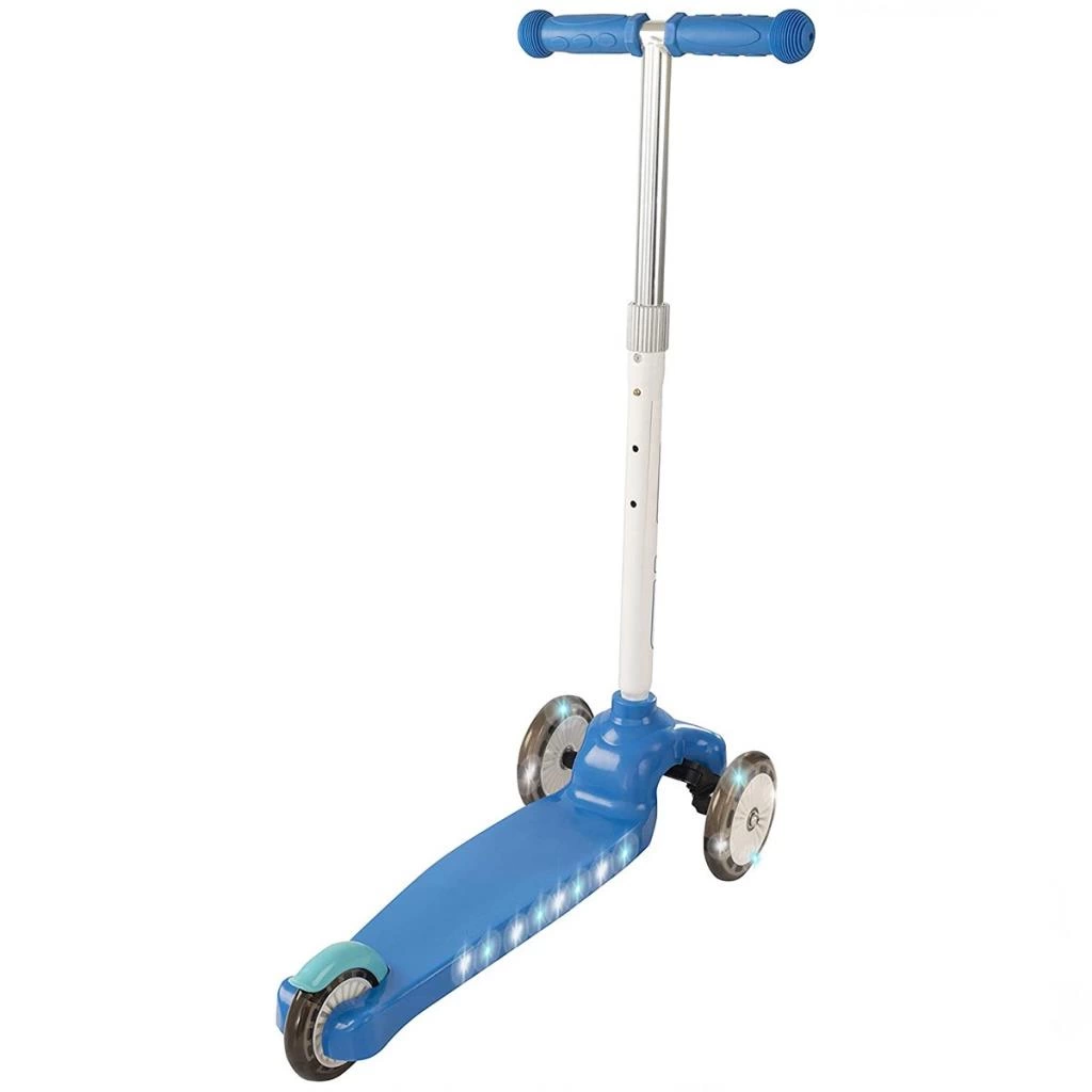 Çocuk Evo Işıklı Move N Groove Mavi Üç Tekerlekli Scooter - Görsel 4