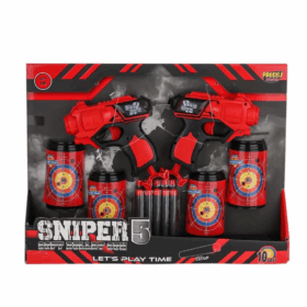 Hedefli Dart Atıcı Tabanca Çocuklar İçin Heyecan Dolu Atış Oyunu