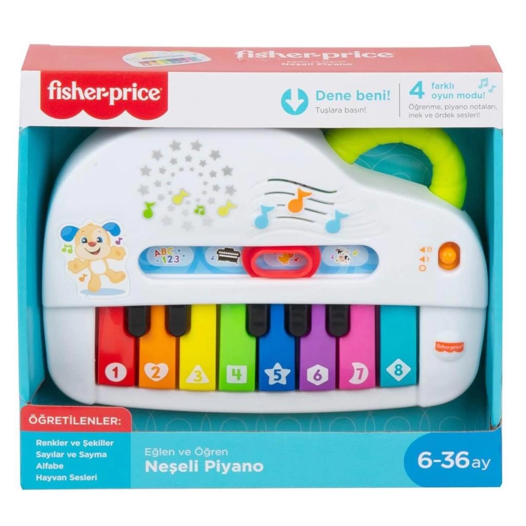 Fisher Price Işıklı ve Eğlenceli Oyuncak Piyano Türkçe GTW20 - Görsel 5