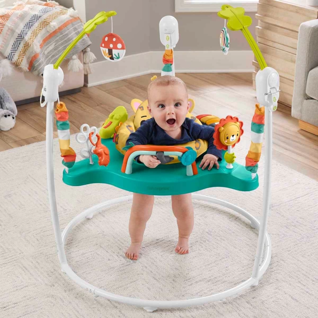 Fisher Price Işıklı Ve Sesli Sevimli Leopar Jumperoo Bebek Aktivite Merkezi - Görsel 5