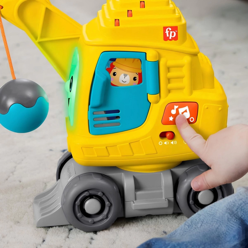 Çocuk Fisher Price Sesli ve Işıklı Eğitici Vinç HWY62 - Görsel 4
