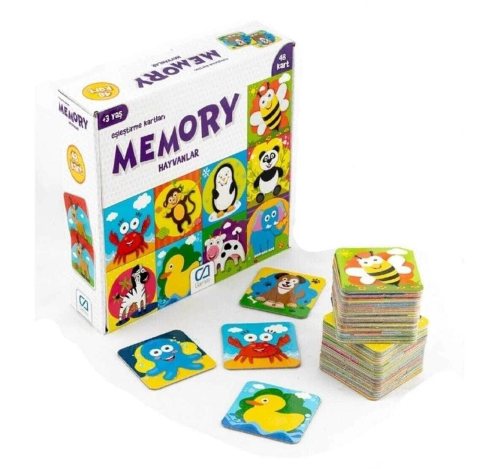 Eğitici Oyuncak Games Eşleştirme Kartları Hayvanlar 48 Kart 5041 - Görsel 2