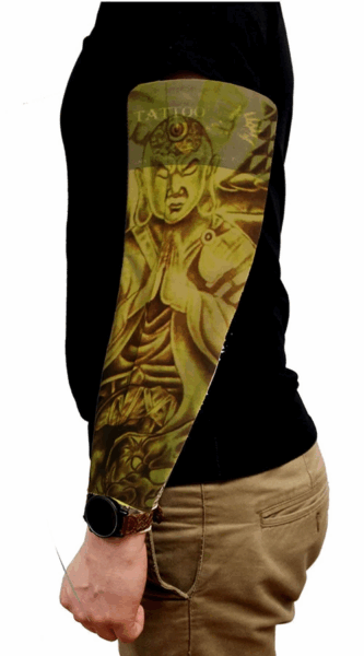 FNT Giyilebilir Kol Dövmesi Çorap Dövme 3D Baskılı Kol Bacak Dövme 2 Adet Model 4