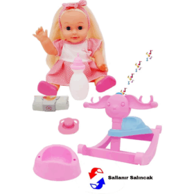 Çocuk Global Toys Panda Salıncaklı Altını Islatan Bebek Türkçe Masal Anlatır