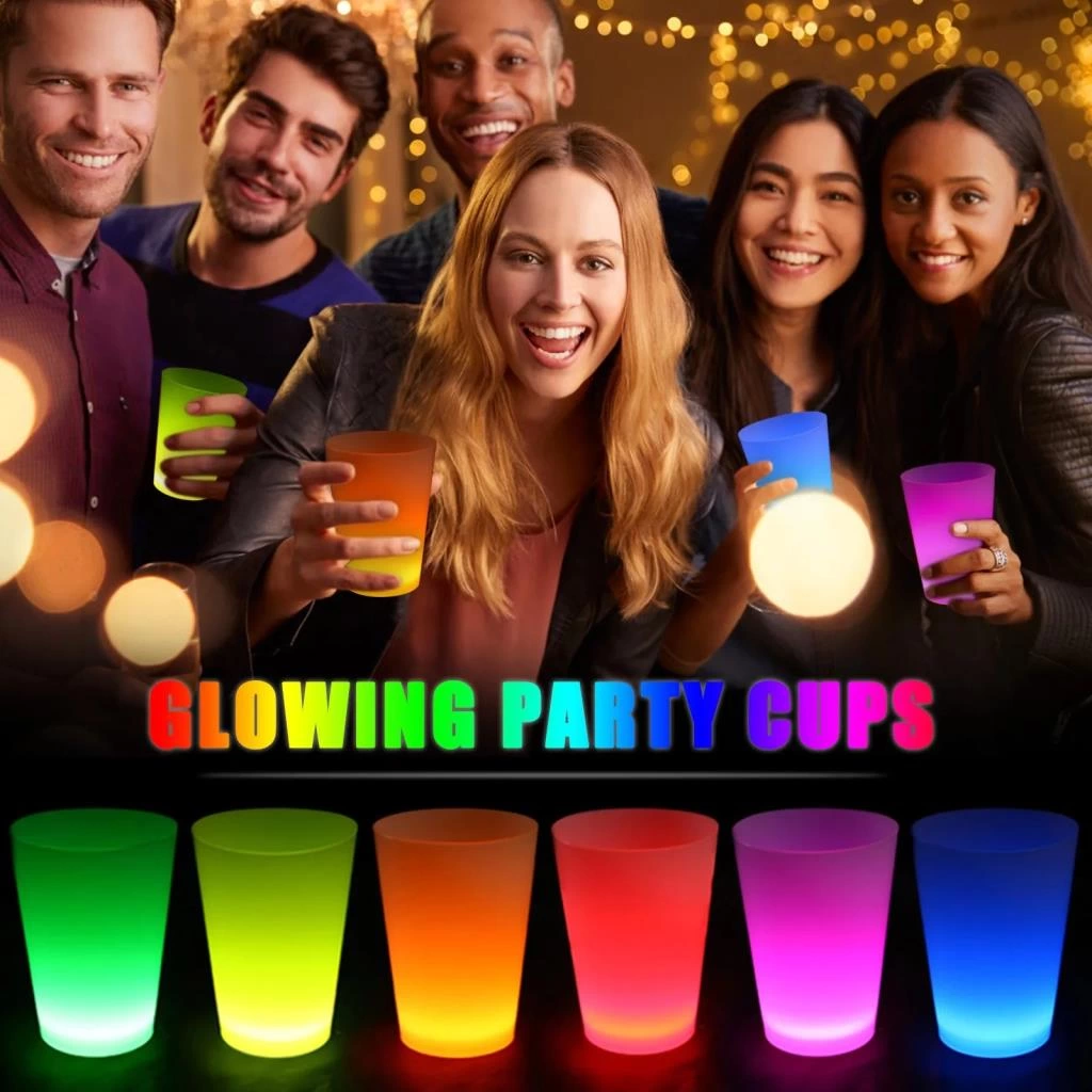 Glow Parti Bardakları 6 Renk 6 Adet Parti Eğlencesi - Görsel 2
