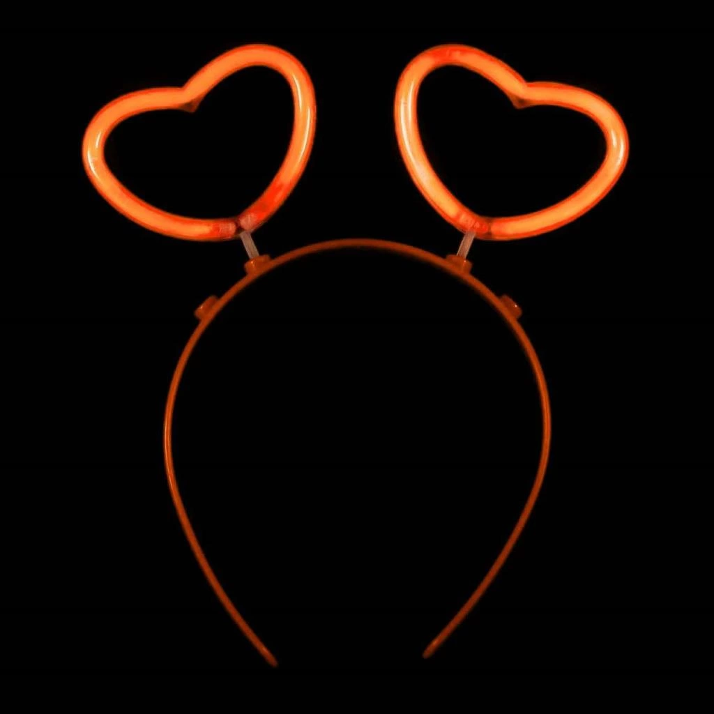 Glow Stick Karanlıkta Yanan Fosforlu Kalp Taç 12 Adet Işıltılı Parti Eğlencesi - Görsel 5