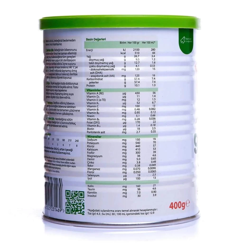 Çocuk Golden Goat 1 Keçi Sütlü Bebek Sütü 0-6 Ay 400 Gr - Görsel 3