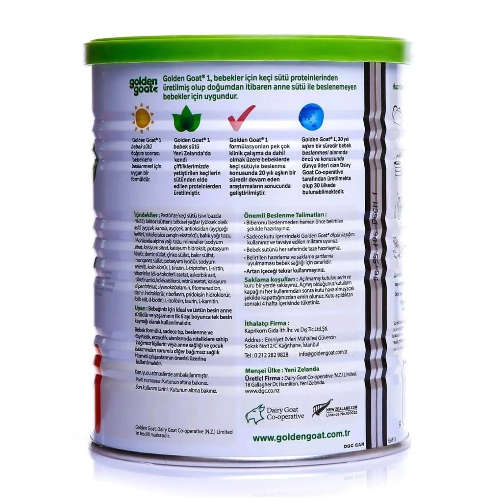 Çocuk Golden Goat 1 Keçi Sütlü Bebek Sütü 0-6 Ay 400 Gr - Görsel 4