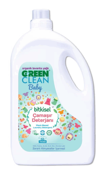Çocuk Green Clean Baby Bitkisel Çamaşır Deterjanı 2750 ml (55 Yıkama)