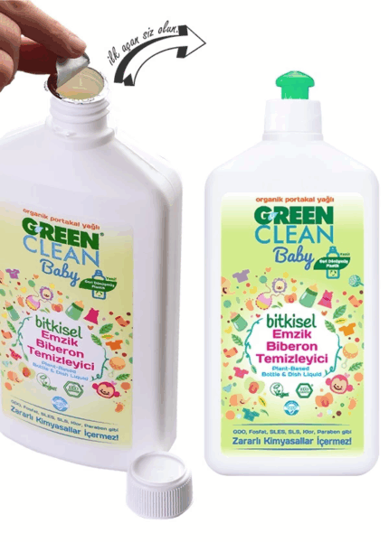 Çocuk Green Clean Baby Bitkisel Emzik Biberon Temizleyici 500 ml