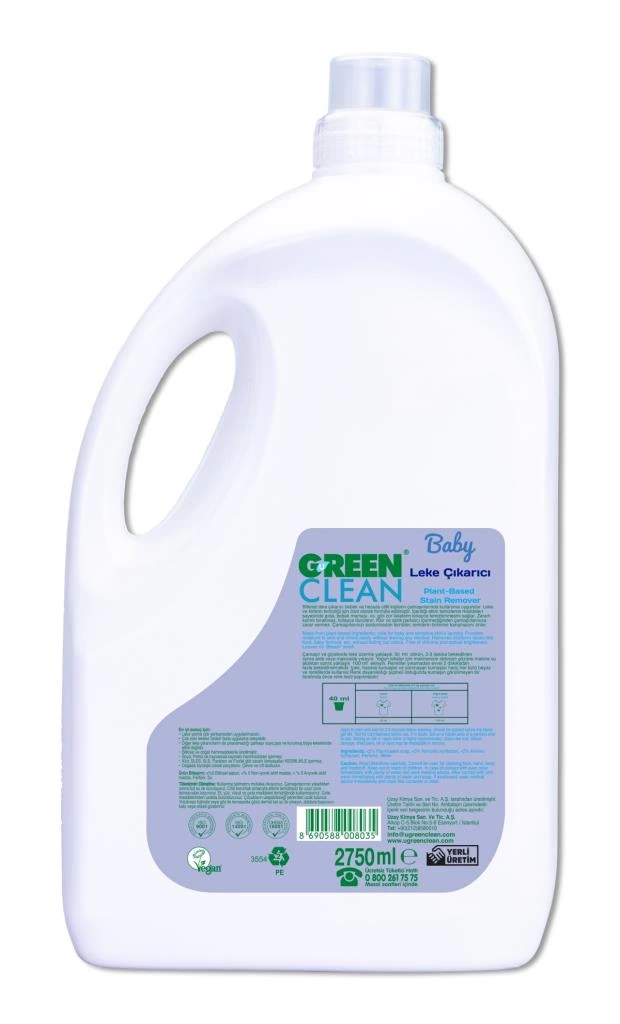 Çocuk Green Clean Baby Bitkisel Leke Çıkarıcı 2750 ml - Görsel 2