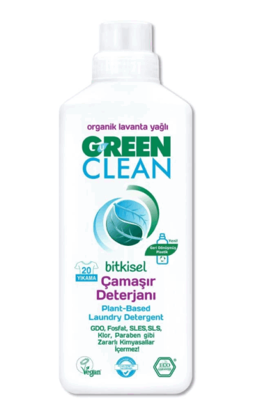 Çocuk Green Clean Bitkisel Çamaşır Deterjanı 1000 ml (20 Yıkama)