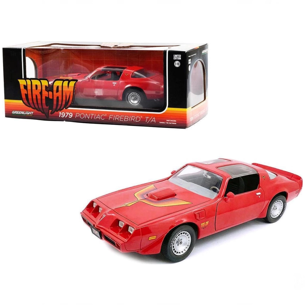 Çocuk Greenlight 1:18 1979 Pontiac Firebird Trans Am Red Bird - Görsel 3