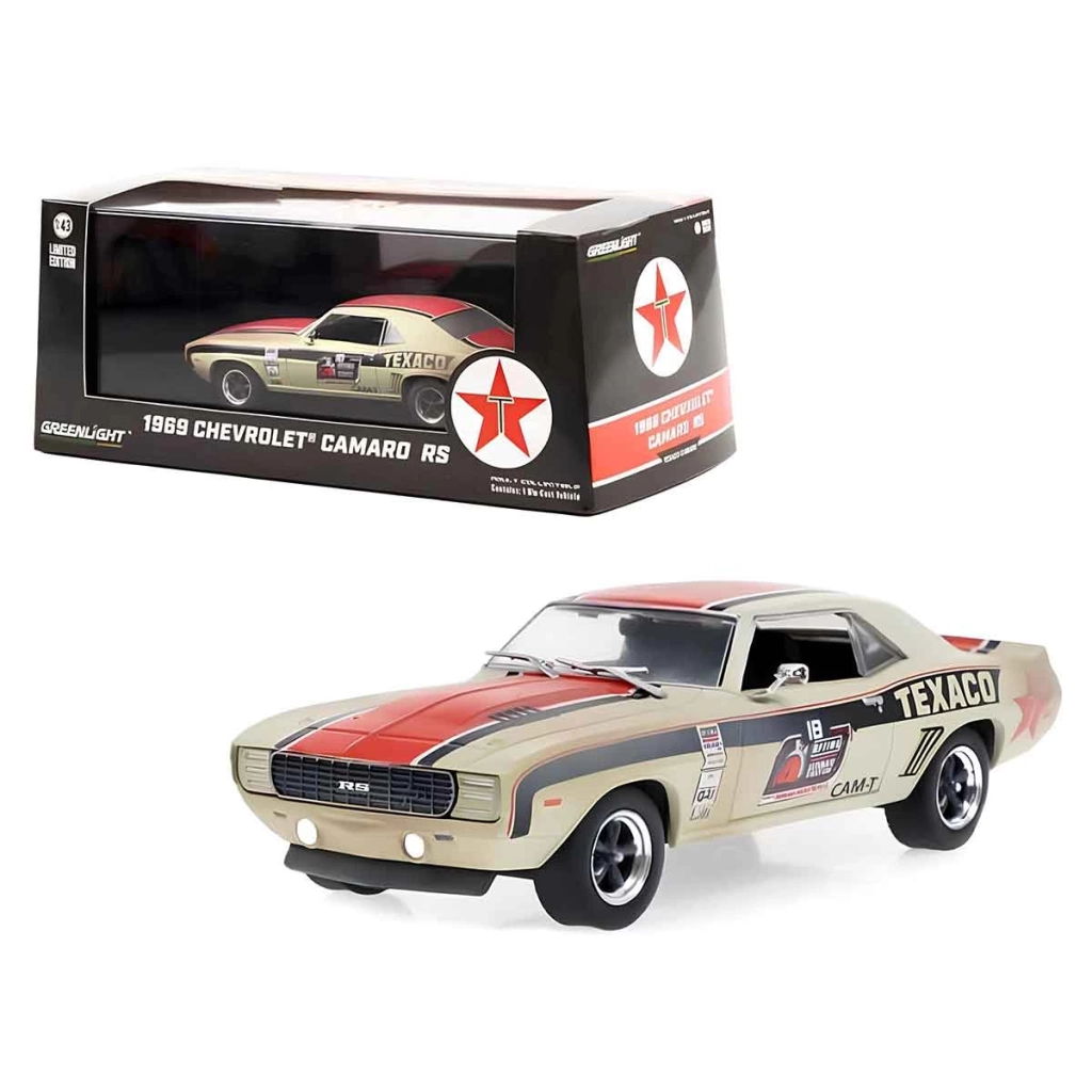 Greenlight 1:43 1969 Chevrolet Camaro RS Texaco - Görsel 2