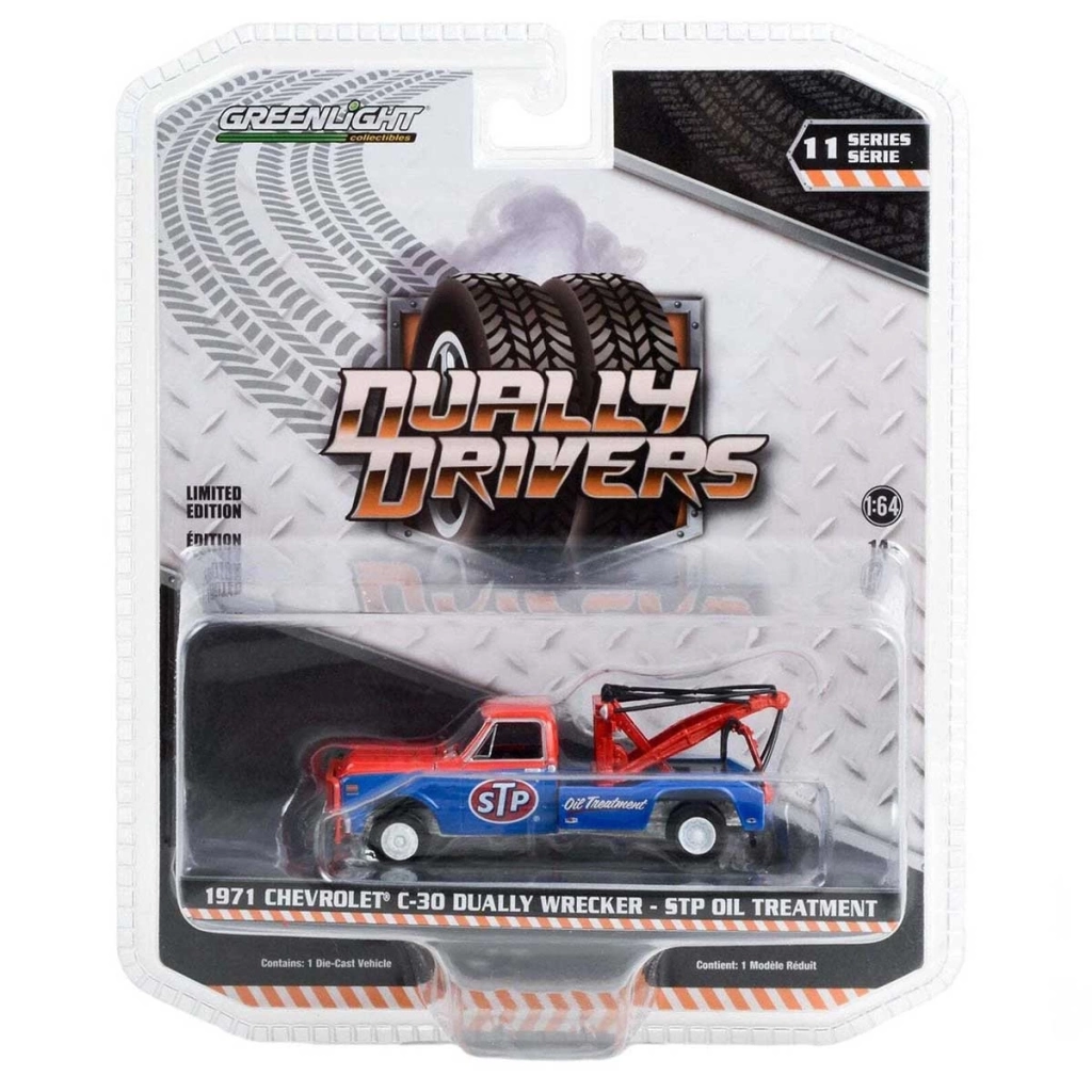 Greenlight 1/64 1971 Chevrolet C-30 Dually Wrecker STP Oil - Görsel 2