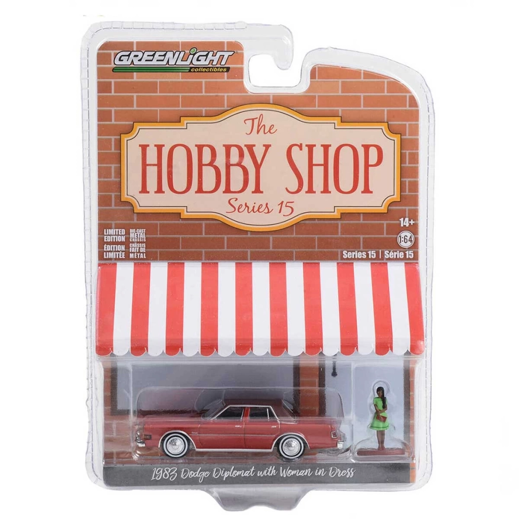 Greenlight 1/64 1983 Dodge Diplomat with Woman in Dress - Görsel 2