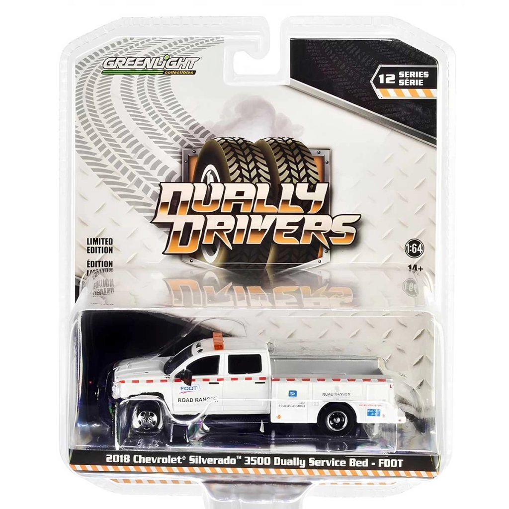 Çocuk Greenlight 1/64 2018 Chevrolet Silverado 3500 Dually Truck - Görsel 2