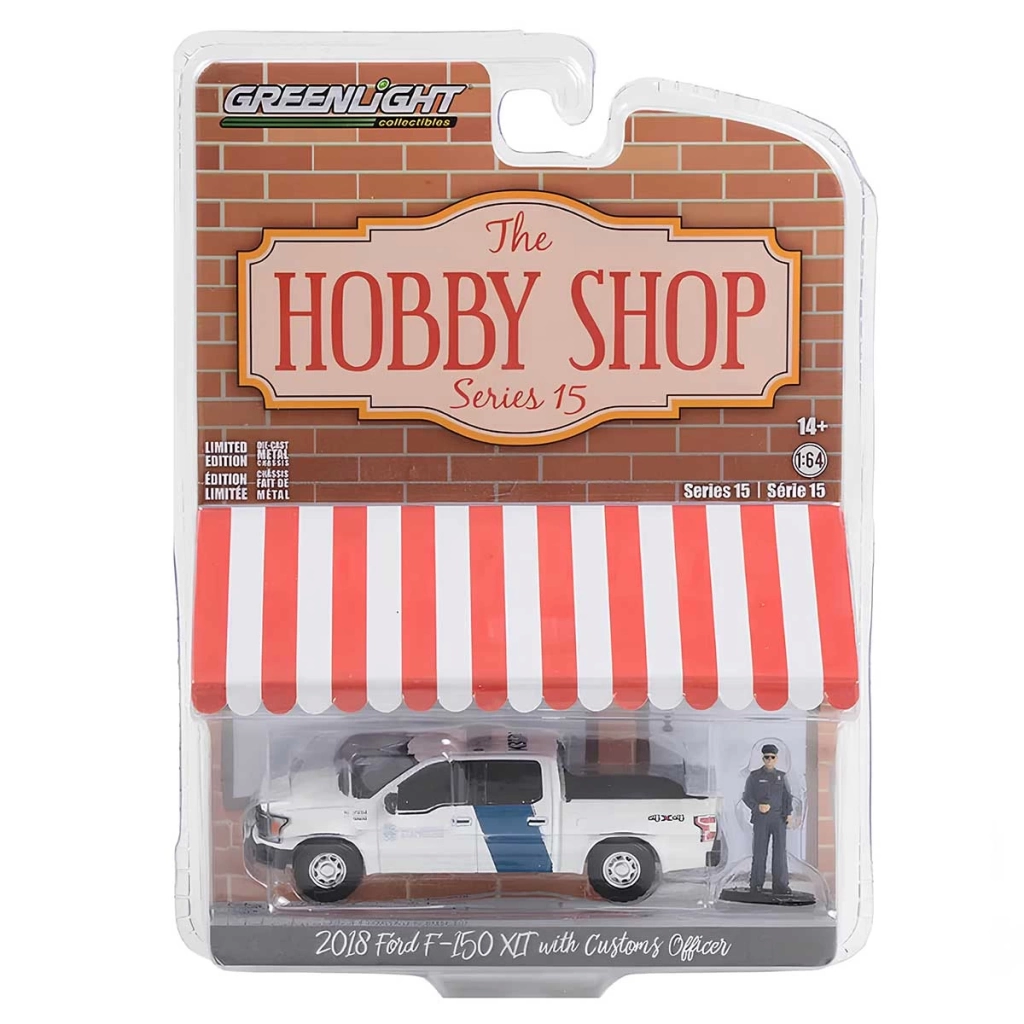 Çocuk Greenlight 1/64 2018 Ford F-150 XLT with Customs Officer - Görsel 2