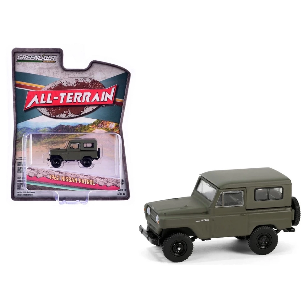 Eğitici Oyuncak Greenlight 1/64 All-Terrain Series 16- 1962 Patrol Matt Olive Green - Görsel 2
