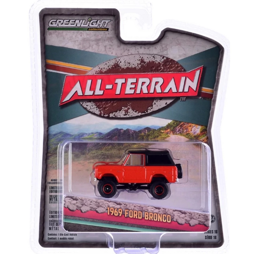 Eğitici Oyuncak Greenlight 1/64 All-Terrain Series 16- 1969 Ford Bronco - Görsel 2