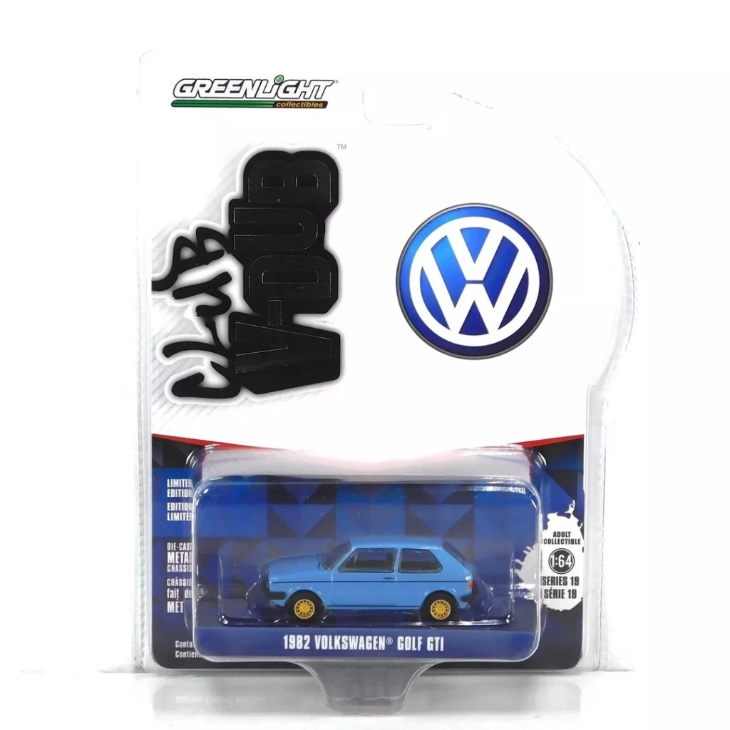 Eğitici Oyuncak Greenlight 1/64 Club Vee-Dub Series 19- 1982 Volkswagen Golf– Monaco Blue - Görsel 2
