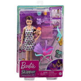 Mor Saçlı Bebek Bakıcısı ve Oyun Seti Eğlenceli ve Eğitici