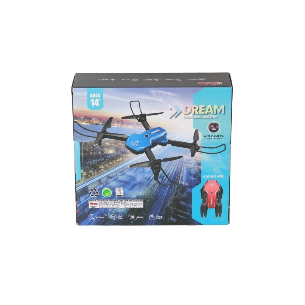Eğitici Çocuk Oyuncak H866HW - Vardem 2.4G Wifi Kameralı Şarjlı Full Fonksiyon Drone - Görsel 3