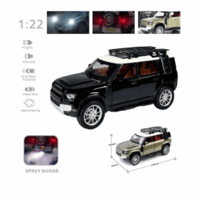 Çocuk HCL-510A Çek Bırak 1:22 Sesli Ve Işıklı Buharlı DF Metal Jeep