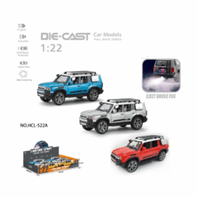 Çocuk HCL-522A Çek Bırak 1:22 Sesli Ve Işıklı Buharlı Off-Road Metal Jeep