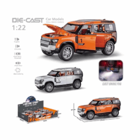 Çocuk HCL-810PA Çek Bırak 1:22 Sesli Ve Işıklı Buharlı DF Safari Metal Jeep