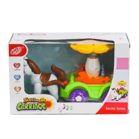 Çocuk HD9009A Sesli ve Işıklı  Ay Çiçeği Atlı Fayton -Prestij Oyuncak