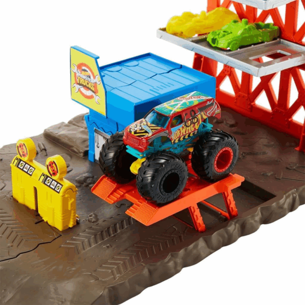 HFB12 Monster Trucks Patlama İstasyonu Oyun Seti , Hot Wheels Monster Trucks - Görsel 4