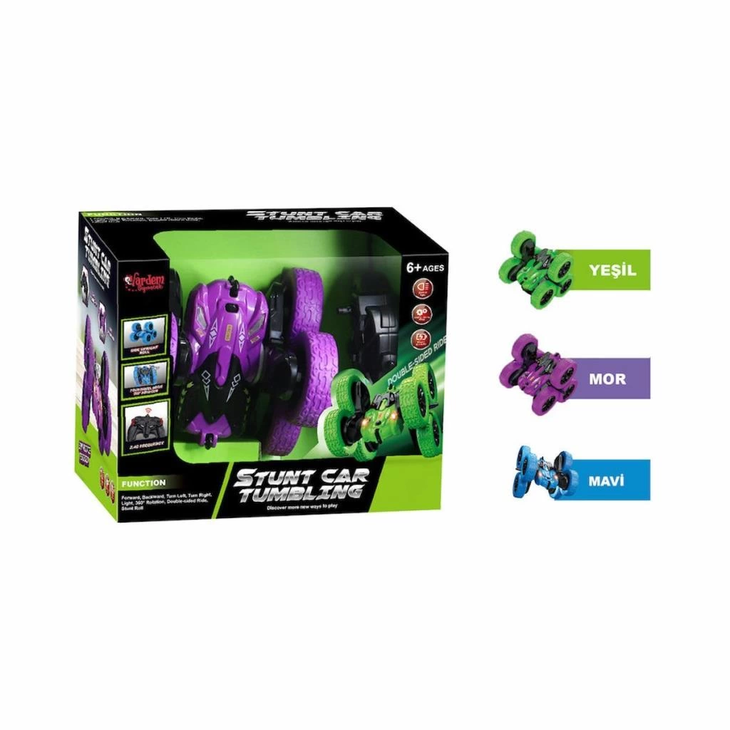 Eğitici Çocuk HG6-03 Kumandalı Şarjlı 2.4 Ghz 6 Teker Akrobat Araba - Görsel 2