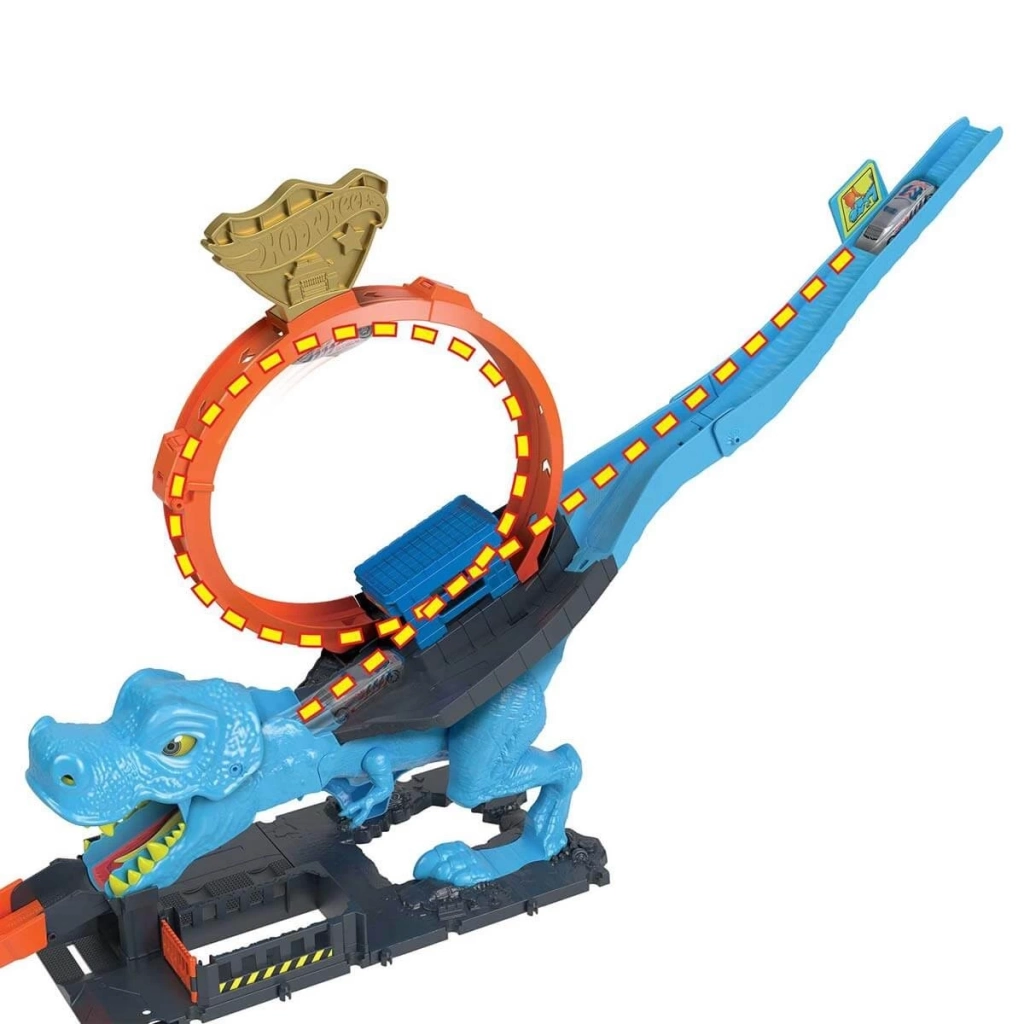 Eğitici Oyuncak Hot Wheels City T-Rex Loop Ve Akrobasi Oyun Seti HKX42 - Görsel 2