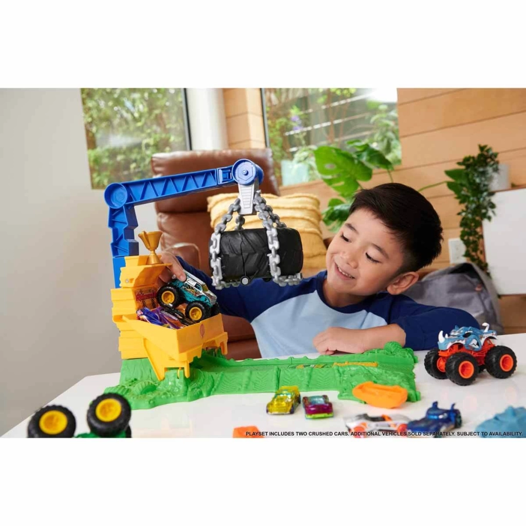 Çocuk Hot Wheels Monster Trucks Arenada Rhinomite Mücadelesi Oyun Seti HTP18 - Görsel 5