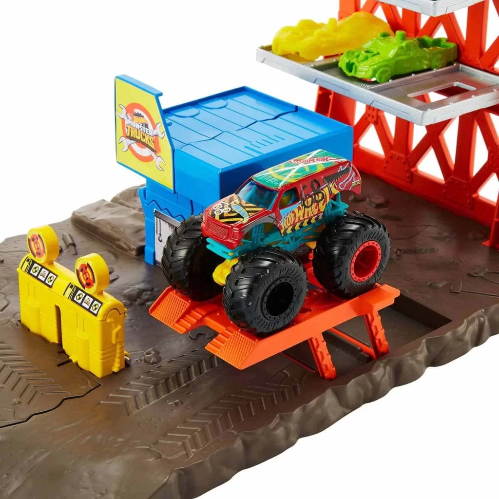 Hot Wheels Monster Trucks Patlama İstasyonu Oyun Seti HFB12 - Görsel 4