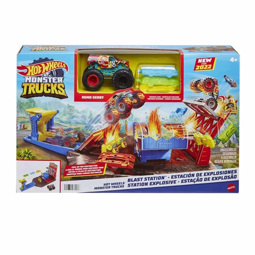Hot Wheels Monster Trucks Patlama İstasyonu Oyun Seti HFB12 - Görsel 5