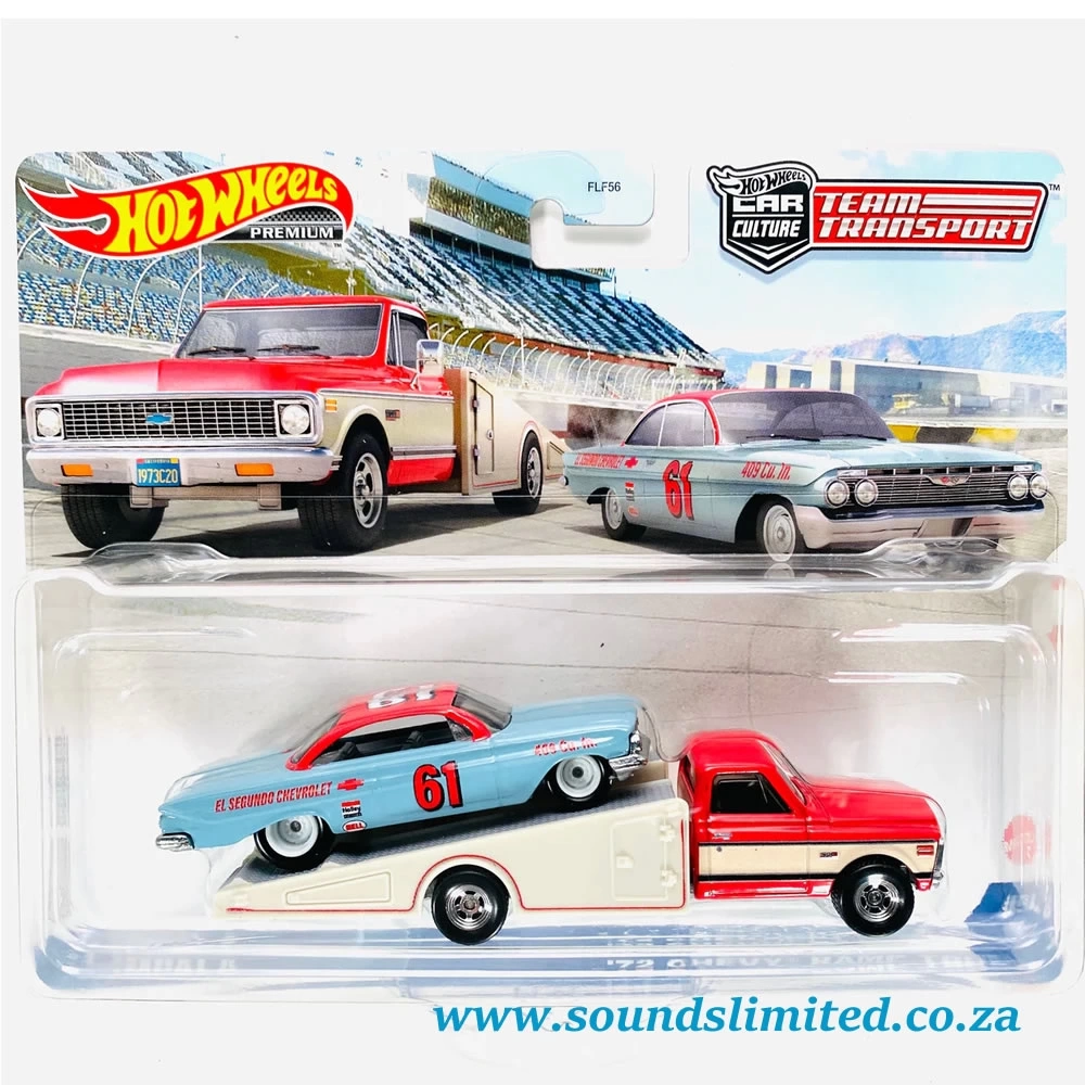 Hot Wheels Premium Team Transport '61 Impala '72 Chevy Ramp Truck HKF40 - Görsel 2