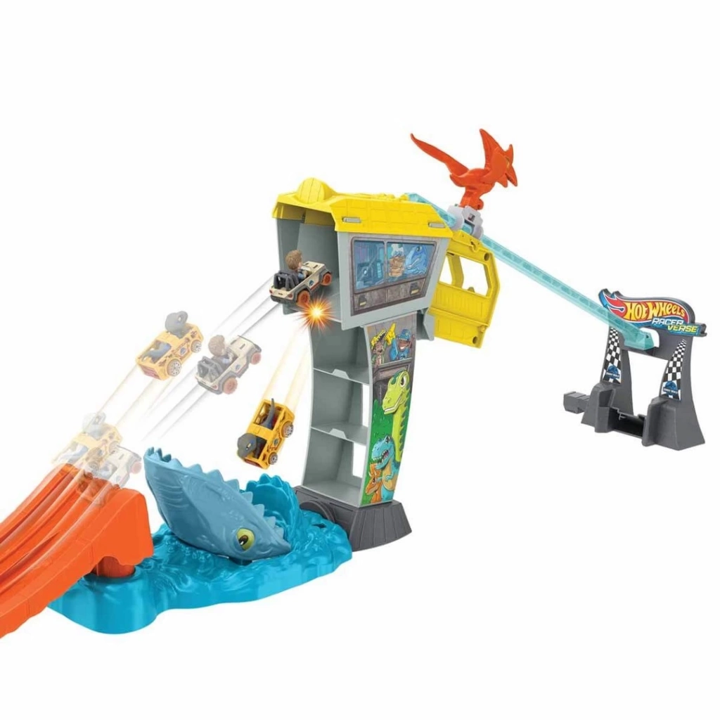 Eğitici Oyuncak Hot Wheels Racerverse Jurassic Pist Seti HTP12 - Görsel 2